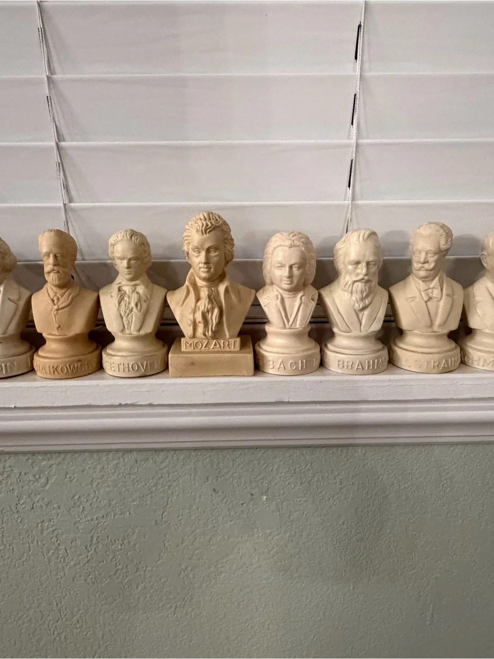 Vintage Halbe Classical Composer Bust Set – Musician Statues | Mozart, etc.